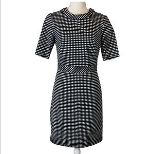 Banana Republic black and white gingham dress